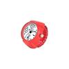 Jewelrywe Ring Watch Waterproof Quartz Sports Watch with Flip Cover and Numeric Dial Stainless Steel