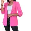 2024 Versatile Women's Roll-Up Sleeve Casual Suit Jacket