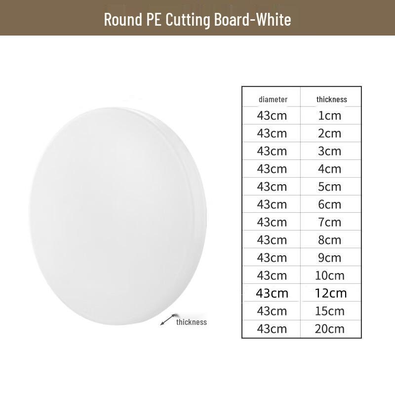 Riyue Xingchen Round PE Plastic Chopping Board