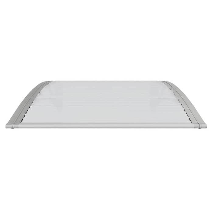 Door Awning - Exclusive House - Grey/transparent - 100 X 75 Cm - Polycarbonate/aluminium