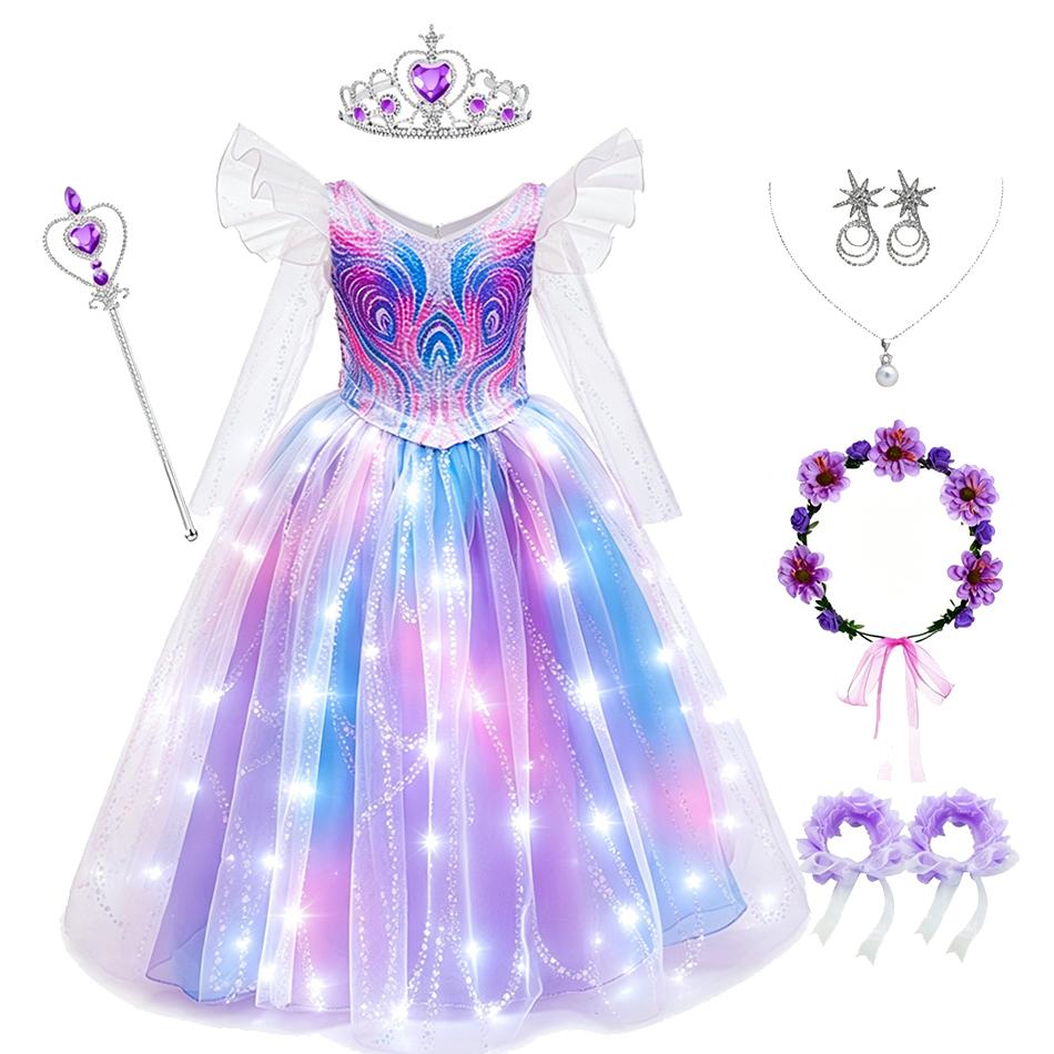 Kids Glinda Sparkle Tulle Princess Costume