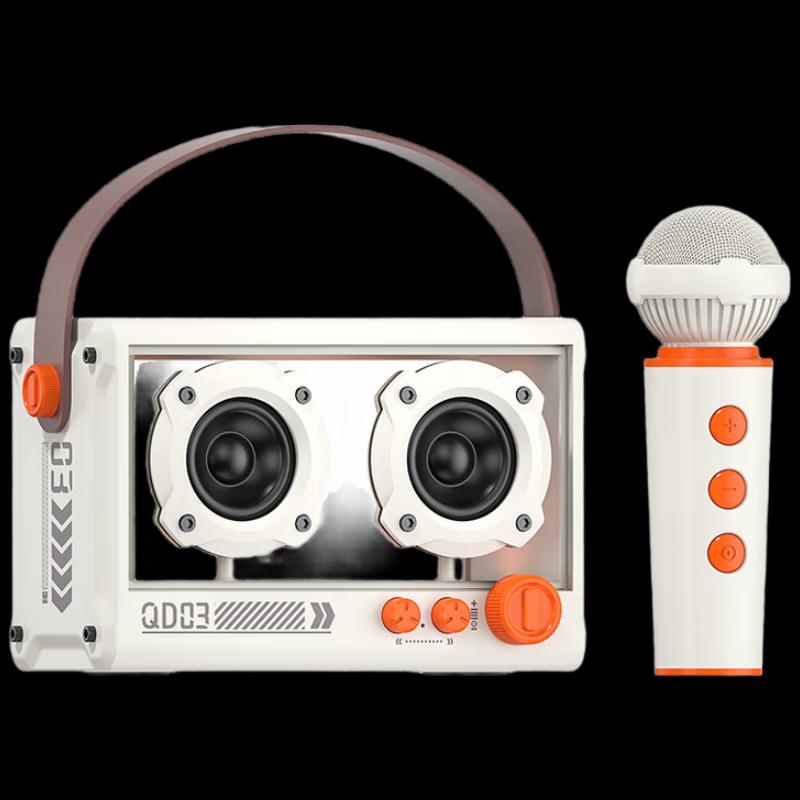 

Bach Johann QD03 All-in-One Bluetooth Karaoke Speaker System 1