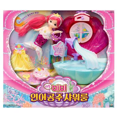 Mimi World Little Mimi Little Mermaid Shower Room, Mixed Colors, Popular Toys for Korean Children
