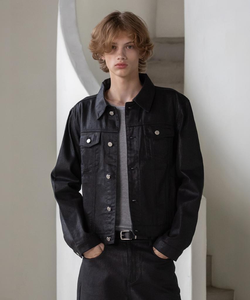 Decoroso Knox Denim Trucker Set [Coated Black]