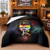 Printed 3Pcs Bedding Set David Bowie Pattern Bed Sheet Pillowcase For Bedroom Decor