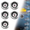 Oil Level Sight Glass Convenient Sight Glass Set for Air Compressor Oil Level Inspection 5PCS 1/2 Threaded Aluminum Sight Glass