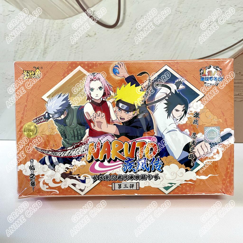 Genuine Naruto Cards T2W9 T4W8 Booster Box Anime TCG Rare SE BP CR MR Ninja World Fight Chapter Collection Kids Toy Gift