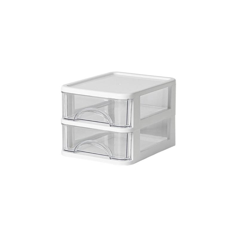 Clear Storage Organizer Desk Organizer with Drawers Plastic Stationery Organizer Makeup Organizer Storage Box for Office