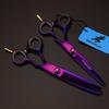 6.0 Inch Nimpson, Purple Single Tail, Hair Scissors, Hair Scissors, Flat Scissors, Bangs Scissors, Tooth Scissors, Thin