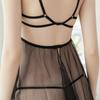 Sexy Pajamas, Transparent Erotic Underwear with Steel Tray, Open Gear, Teasing, Breast-free Nightgown, Passion Suit