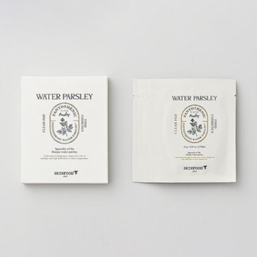 SKINFOOD Pantothenic Water Parsley Pad Set (2 Pads x 5 Packs), Acne-Prone Skin Relief, K-Beauty
