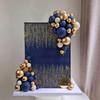 Blue White Gold Balls Cake Toppers Balls Birthday Cake Decorations for Birthday Boho Wedding Baby Shower Party Decorations