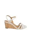 Fieri Leather Wedge Sandals White