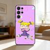 Rugrat C-Chuckie A-AngelicaS Phone Case For Samsung S26,S25,24,23,22,30,21,10,9,Ultra,Plus,Lite,FE Soft Black Case