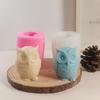 3D Owl Silicone Candle Mold Cute Animal Ice Cube Chocolate Baking Mould Handmade Soap Gypsum Crafts Resin Casting Tool Home Gift