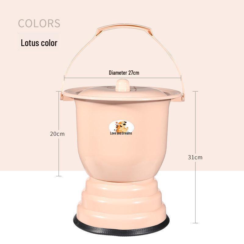 Women's Indoor Urinal with Lid for Night Use - Suitable for Rural, Elderly, and Children