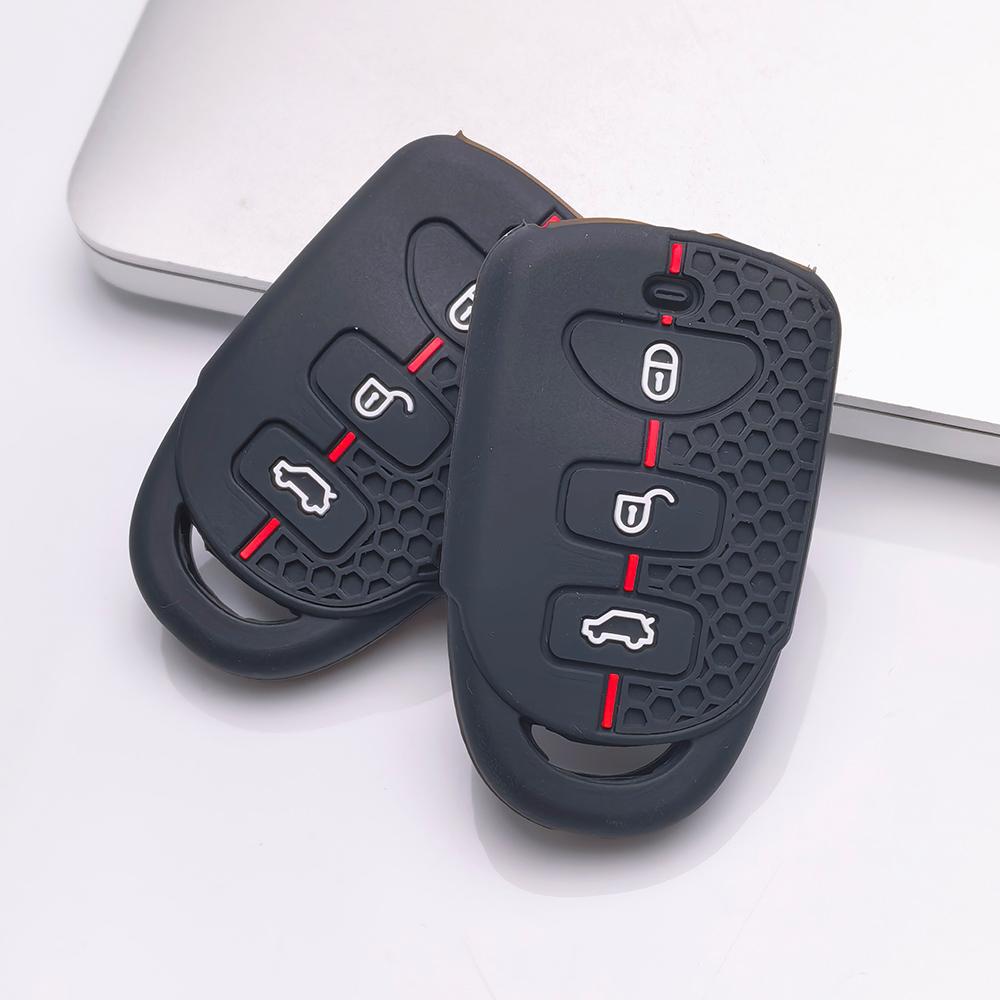 Key Fob Cover for Hyundai Elantra Tucson Models Santa Fe ix35 Protect Your Anti-Scratch Surface Shockproof Structure Soft Grip Texture