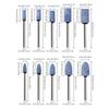 10Pcs Rotary Burr Grinding Head 1/8'' Shank Abrasive Wheels for Wood Carving Stone Polishing Rotary Power Tool