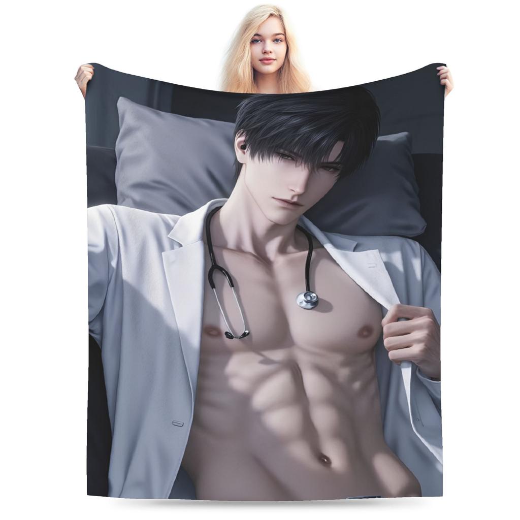 Love and Deepspace Zayne Blankets Velvet Cozy Lightweight Thin Throw Blanket for Bedroom Bedspreads