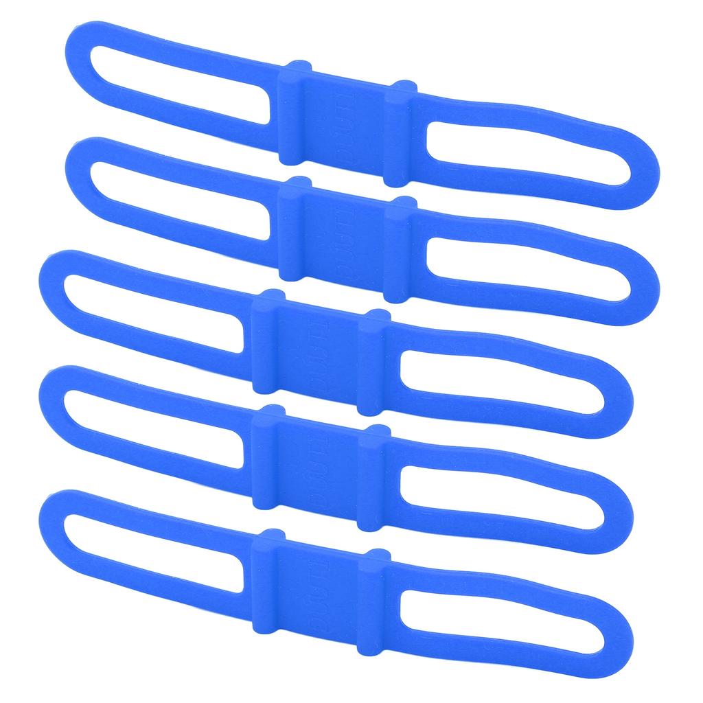 DUUTI 5 Stück Fahrrad Silikonband Radfahren Taschenlampe Lenkerhalterung Halter Mehrzweck Fahrradgurte