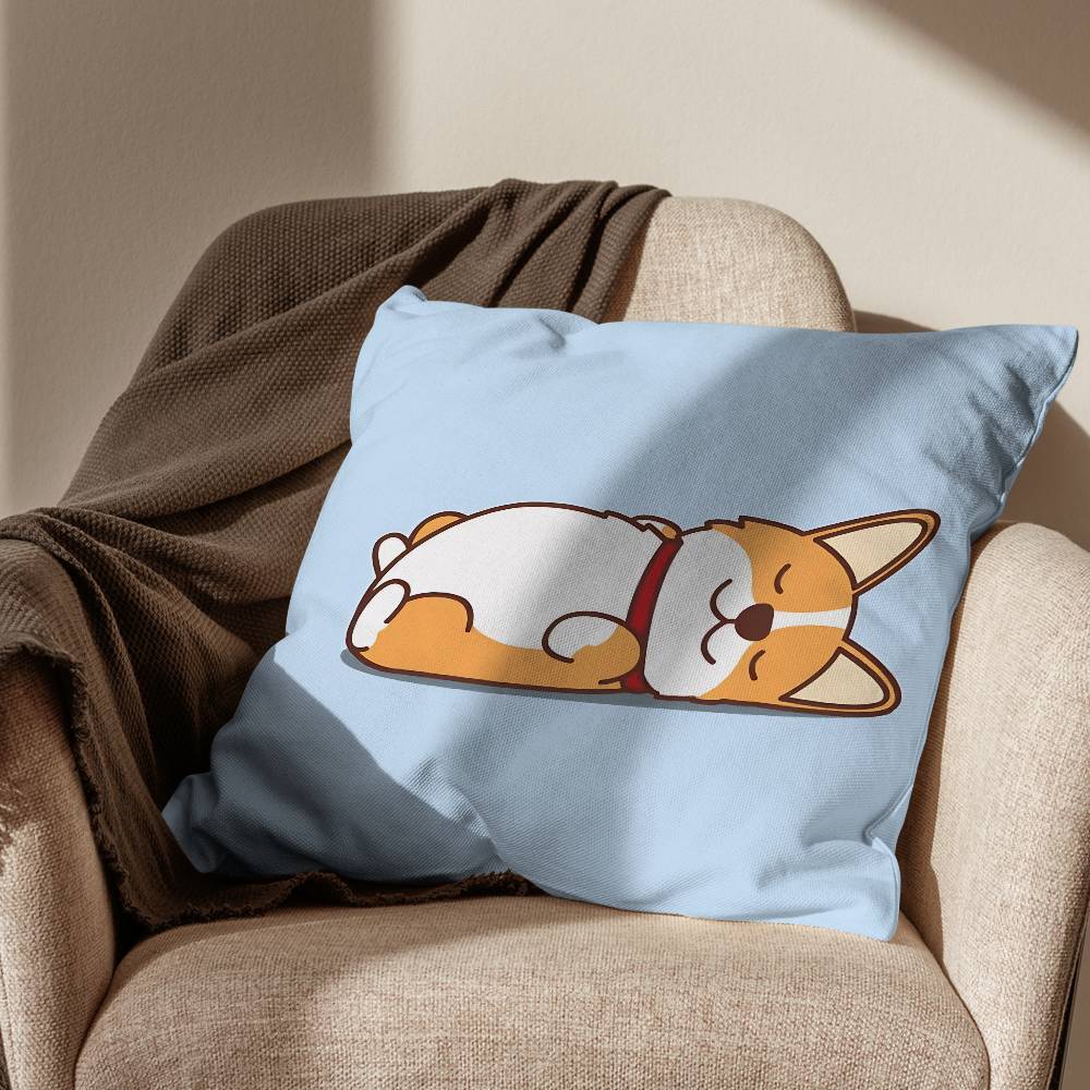 Süße Welsh Corgi Kissenhülle Büro Kissen Geeignet für Sofa Auto Schlafzimmer Dekorative Kissenhülle