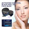 EELHOE Bambusmaske zur Entfernung von Mitessern, schwarze Kohle-Peel-Off-Gesichtsmaske mit Schlamm, Tiefenreinigung, verkleinerte Poren, Anti-Akne-Hautpflege, 100 g