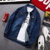 Men's Jean Jacket Youth Korean Fashion Jacket Fat Plus Extra Large Spring and Autumn Loose Top Casual Coat Denim Jacket