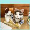 Cartoon Plush Toy Siamese Cat With Polyester Filling For Girls And Boys Gift
