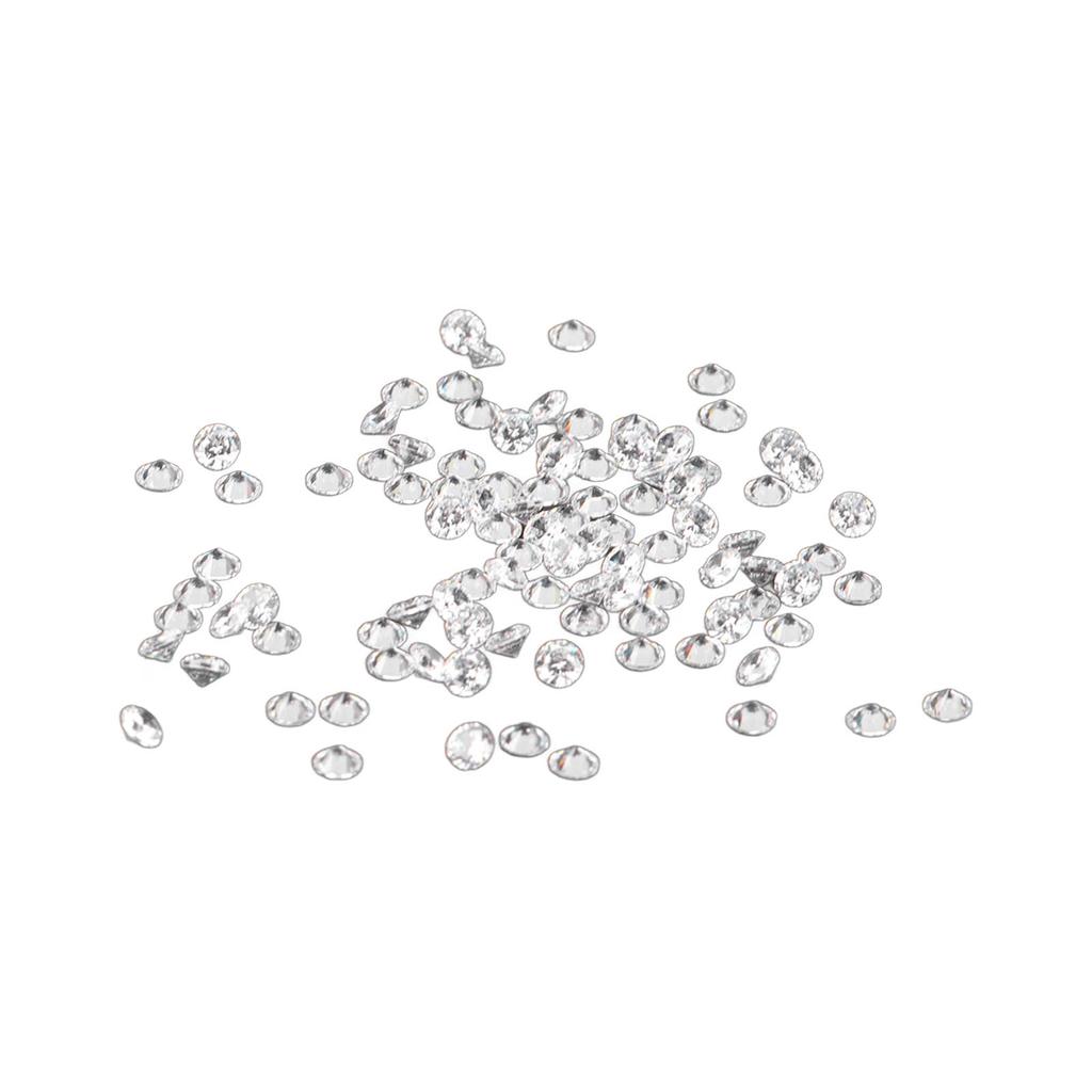 100pcs Transparent Rhinestones Mini Sharpened Bottom Exquisite Crystal Gems for DIY Craft Jewelry Cl