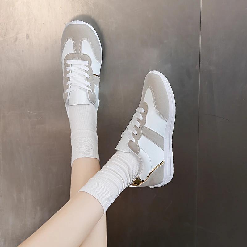  Autumn New Casual Shoes Fashionable Full Match Running Shoes Breathable Fabric Lightweight Sports Women's Shoes