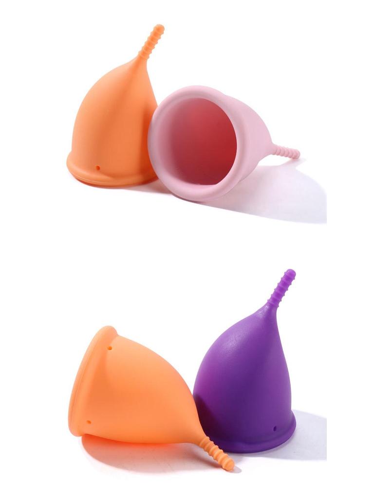 Stomach-Shaped Silicone Menstrual Cup: A Comfortable, Reusable Alternative to Sanitary Napkins and Pads.