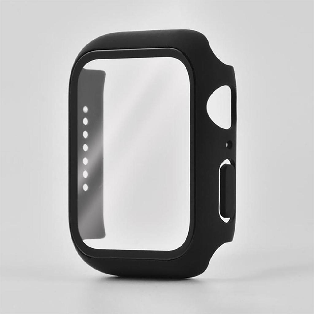 Tempered Glass+Cover For Apple Watch Series 10 9 8 7 6 5 4 SE Screen Protector Film For IWatch Series 46mm 42mm Accessorie