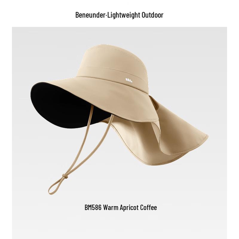 Beneunder Black Glue Shawl Sun Hat