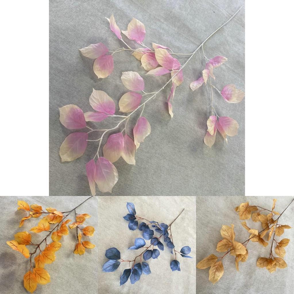 Artificial Kapok Leaves For Home Staging Photography Props Indoor Outdoor Use