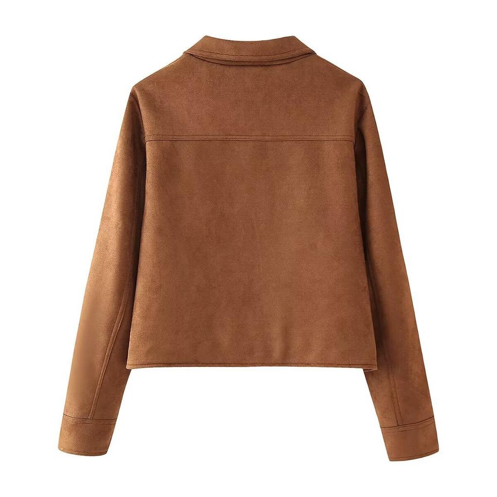 European and American Style, New Women's Clothing, Classic, Versatile, Foreign Style Fashionable Suede Jacket