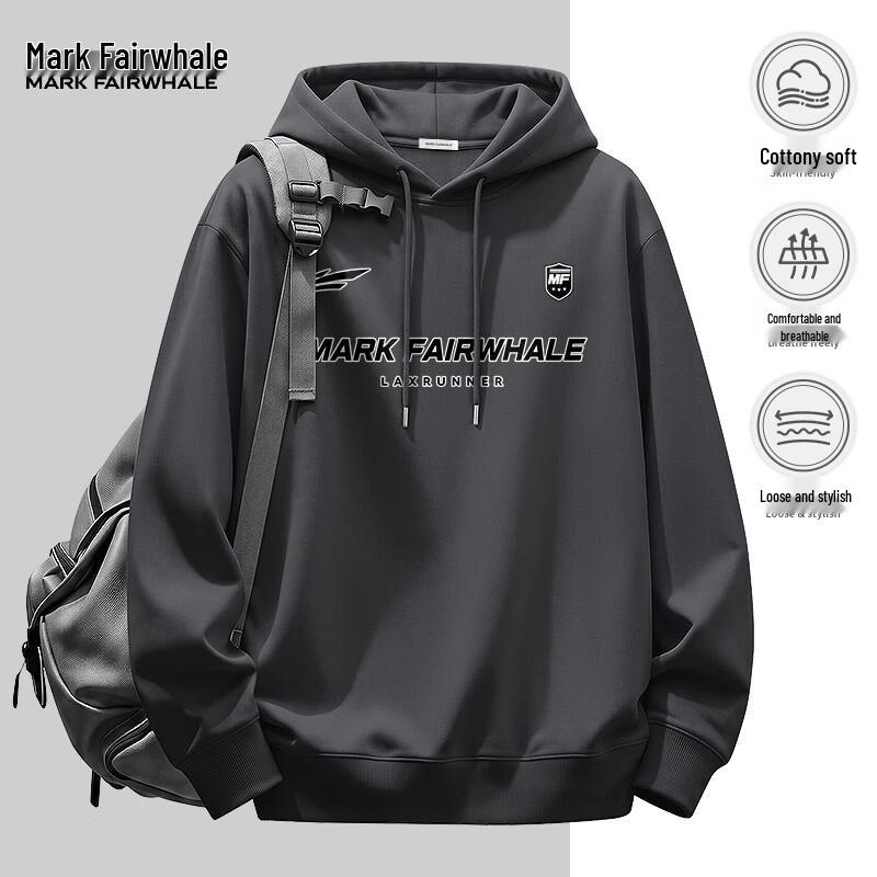 MARK FAIRWHALE Men's Oversized Hooded Sweatshirt