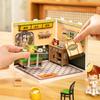 ROBOTIME Rolife 3D Puzzle Super Creator Hong Kong Bites Cafe DIY Miniature House (DW021) | 1:24 Scale