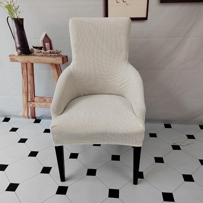 

1/4PC Seat Slipcovers for Dining Room Home Decor Thickened Curved Backrest Chair Cover Special-shaped Cover Cushion Cover 1PC