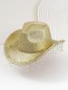 New Men's and Women's Western Cowboy Hats, Big Brim, Fashionable Rhinestones, Fringed Peach Heart Design, Bridal Top Hat, Birthday.