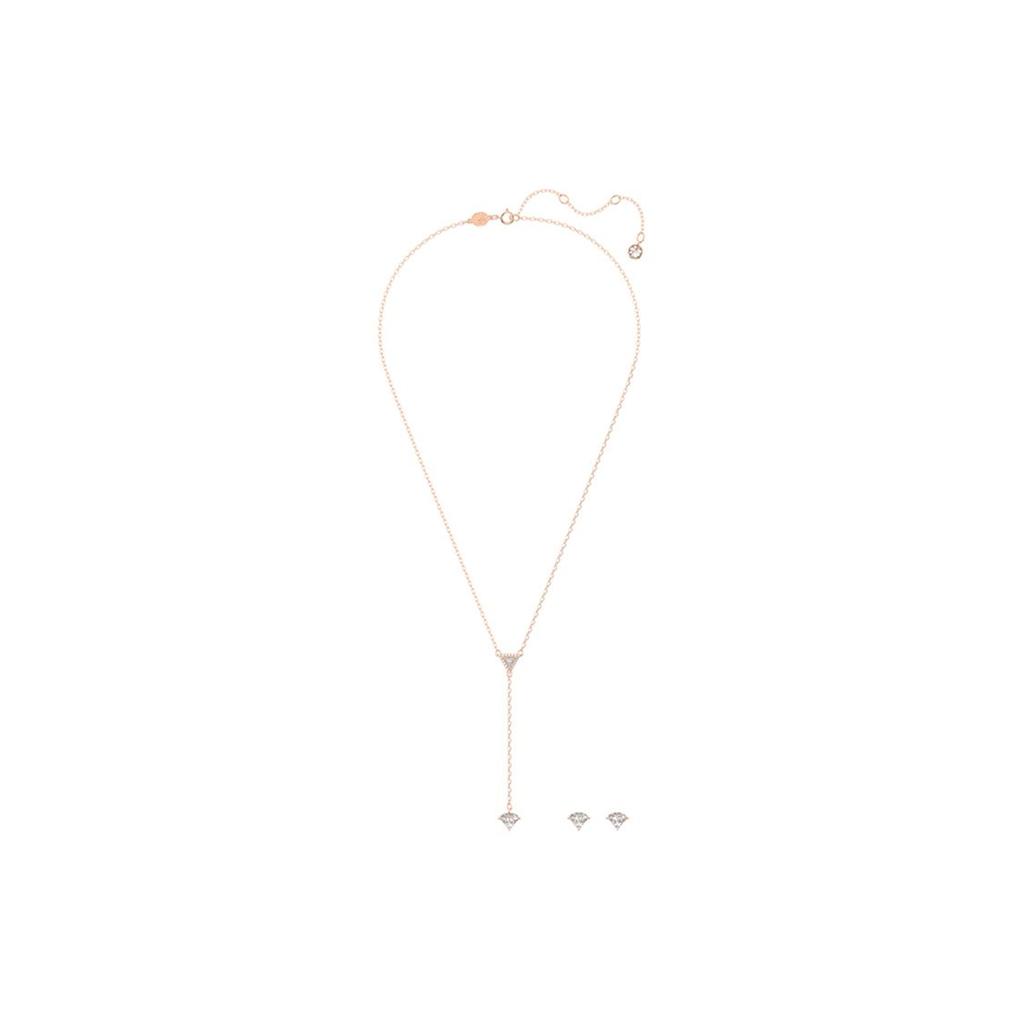 Swarovski Ortyx Classic Versatile Triangle Cut Set Necklace Women Necklace Silver Rose-Gold 5643730