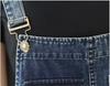 Mouhoukyo Denim Long Women's Overalls, Pants, Pants, Figure-Facing All-in-One, M-2XL (Color Shown, 2XL)
