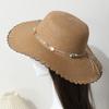 New hat women's summer casual versatile sun hat travel small fresh shell straw hat seaside beach sun hat