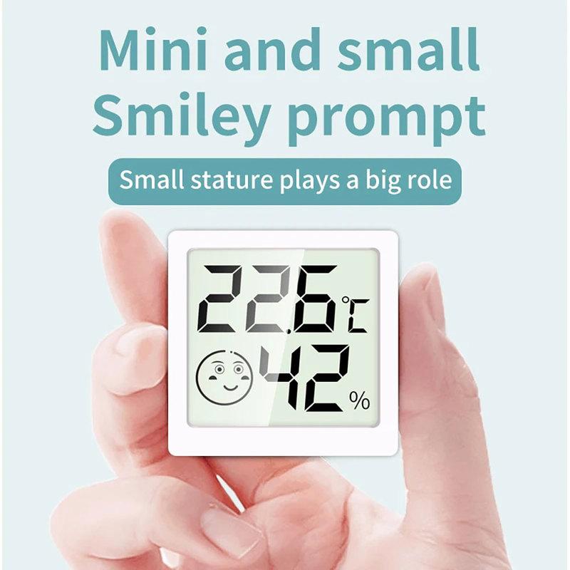 Nuovo Mini LCD Termometro Igrometro Digitale a Motivi Igrometro Elettronico da Interni Sensore di Temperatura Igrometria Misuratore Termometro per la Casa