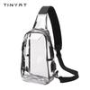 PVC Transparent Waterproof Chest Bag with USB Charging
