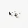 Onyx Flower Earring 925 Silver