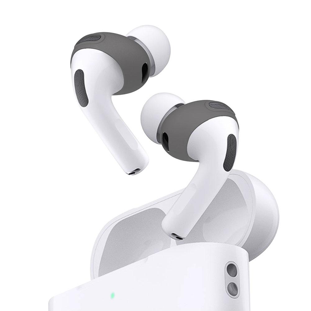

1 пара силіконових чохлів для навушників для Airpods Pro, протиковзкі, м які амбушури, накладки-гачки для вух, кришки для Airpods Pro 3, амбушури для навушників сірий колір