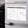 Peel and Stick Dry Erase Calendar PET Material Whiteboard Calendar Fridge Calendar  Wall Mount