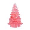 Faux Crystal Christmas Tree Figurine Mini Artificial Crystal Tree Tabletop Ornament for Winter Holiday Home Decor