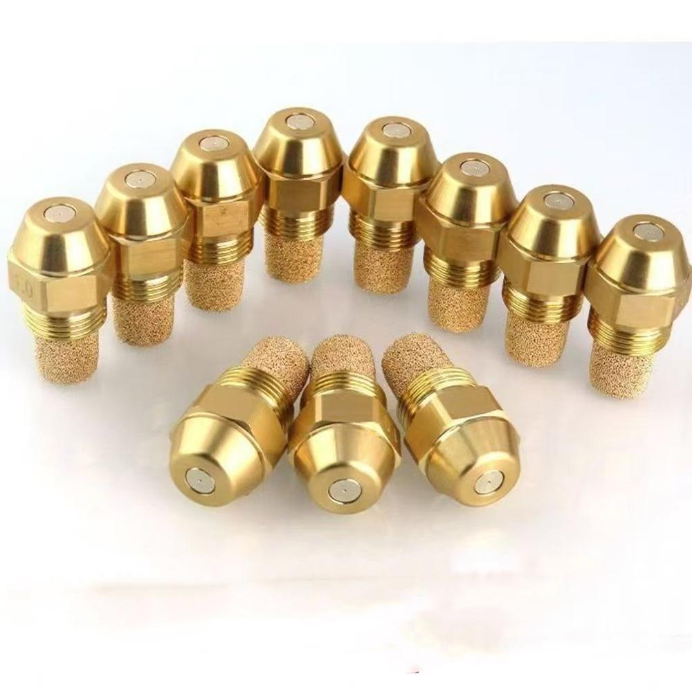 Brass Fuel Oil Nozzle, Solid Spray, Diesel Burner Injection, Combustion Jet, Boiler Heater, 0.3-6.0 USgal/H, 60 Degree 9/16"