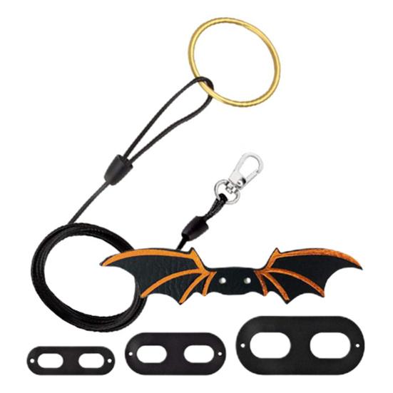 Yousheng 1 Set Reptile Leash Adjustable with Wings Traction Tool Lizard Faux Leather Towing Rope for